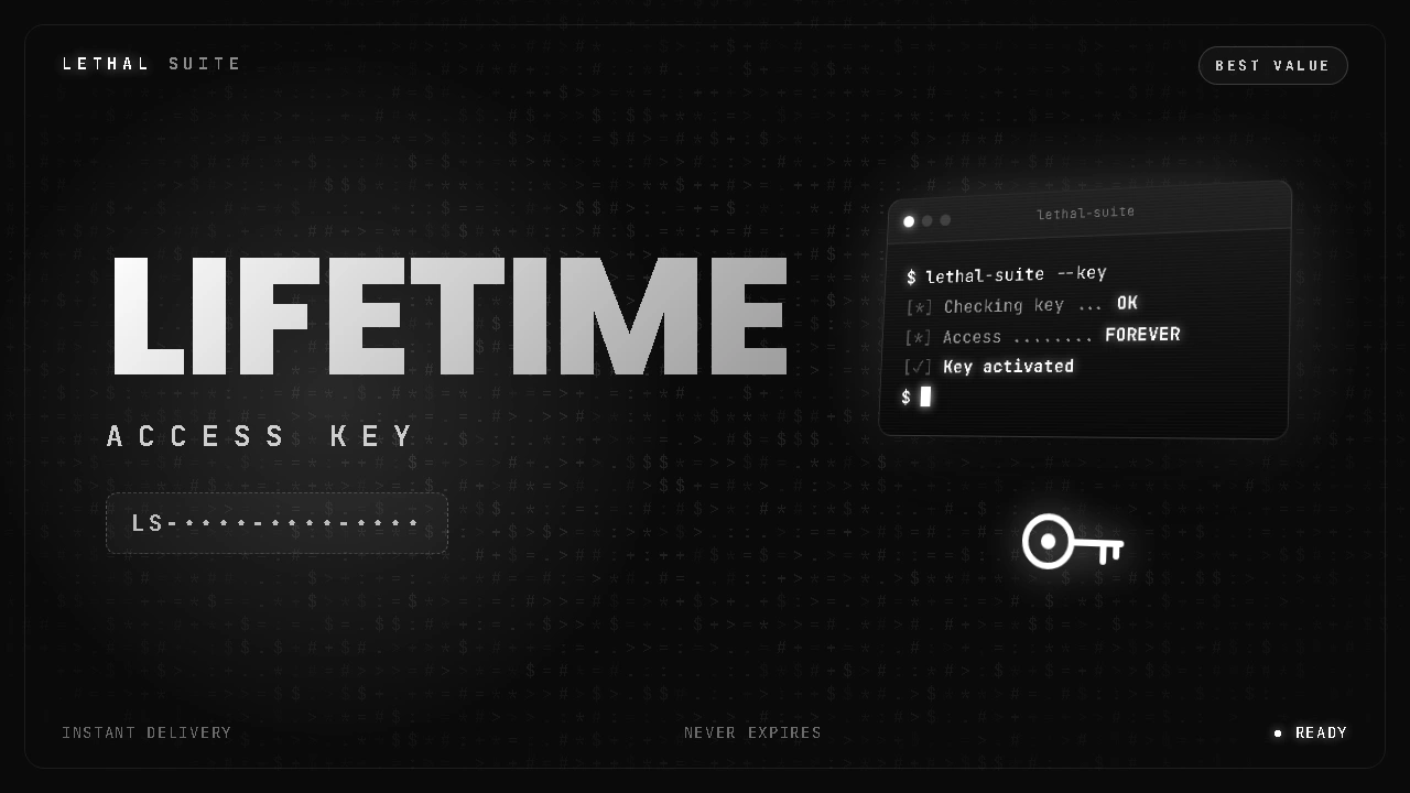 Lifetime Keys (best value)